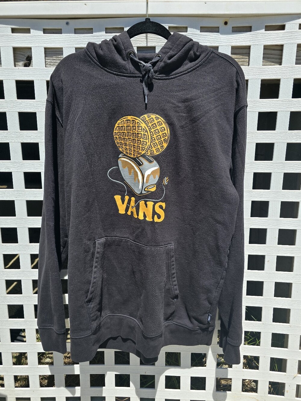Vans Toaster Waffle Pullover Hoodie in Black